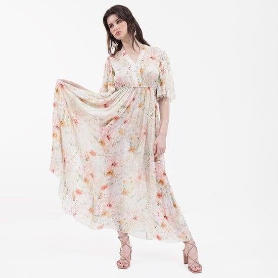 rareism women floral print maxi dress