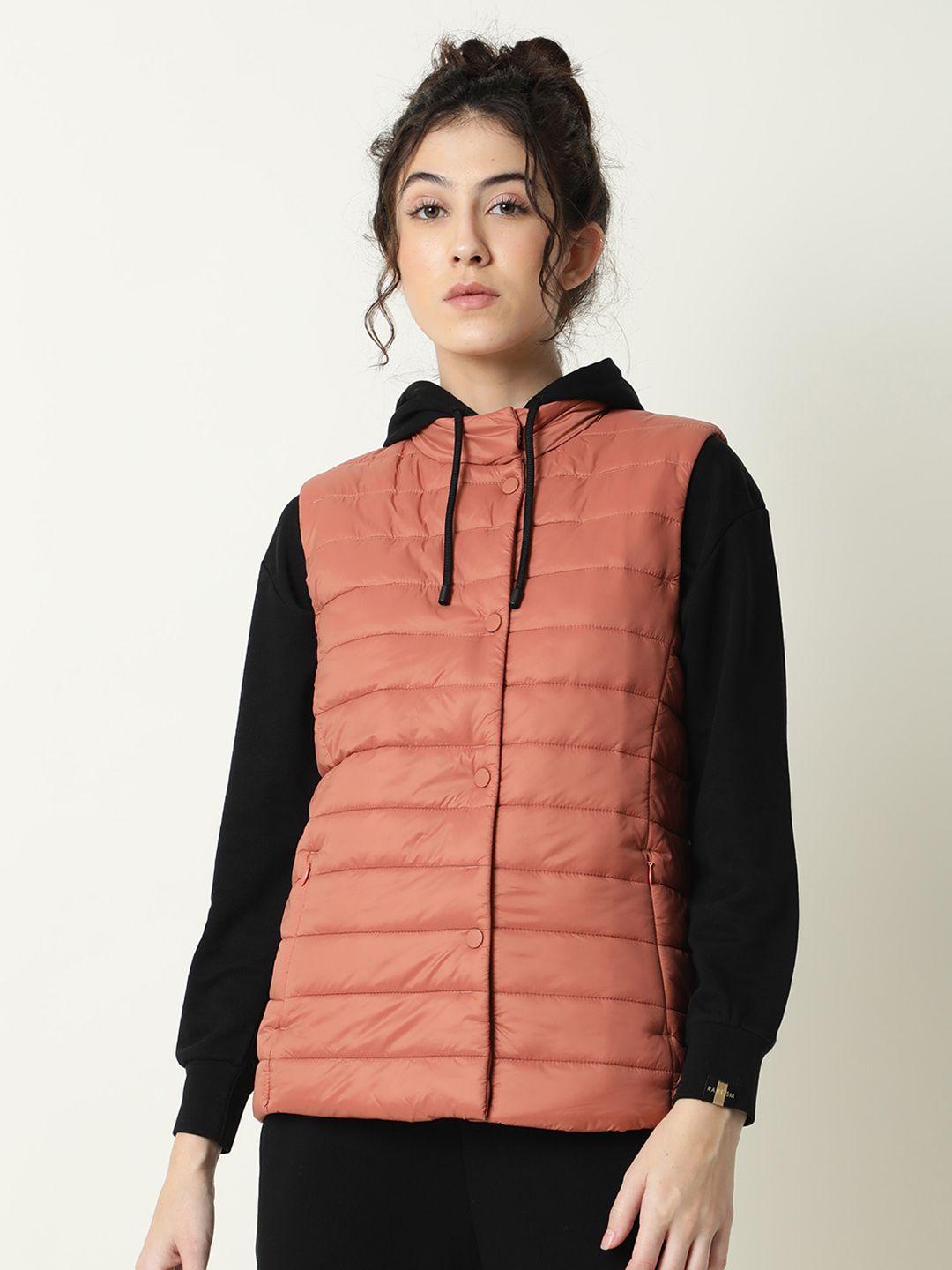 rareism women rust padded jacket