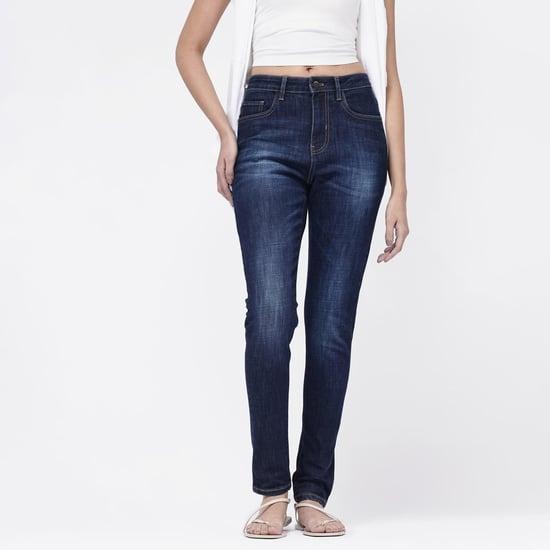 rareism women stonewashed skinny fit jeans