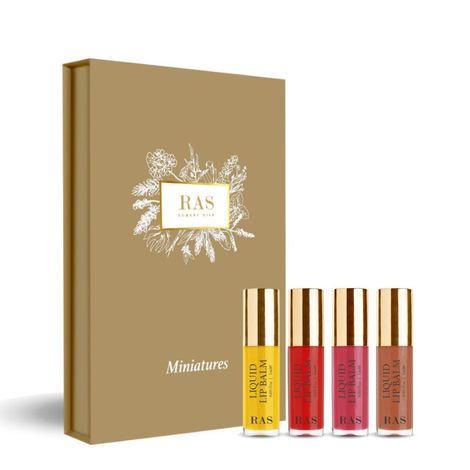 ras luxury oils tinted lip balm miniature set (4 piece) (4 ml)