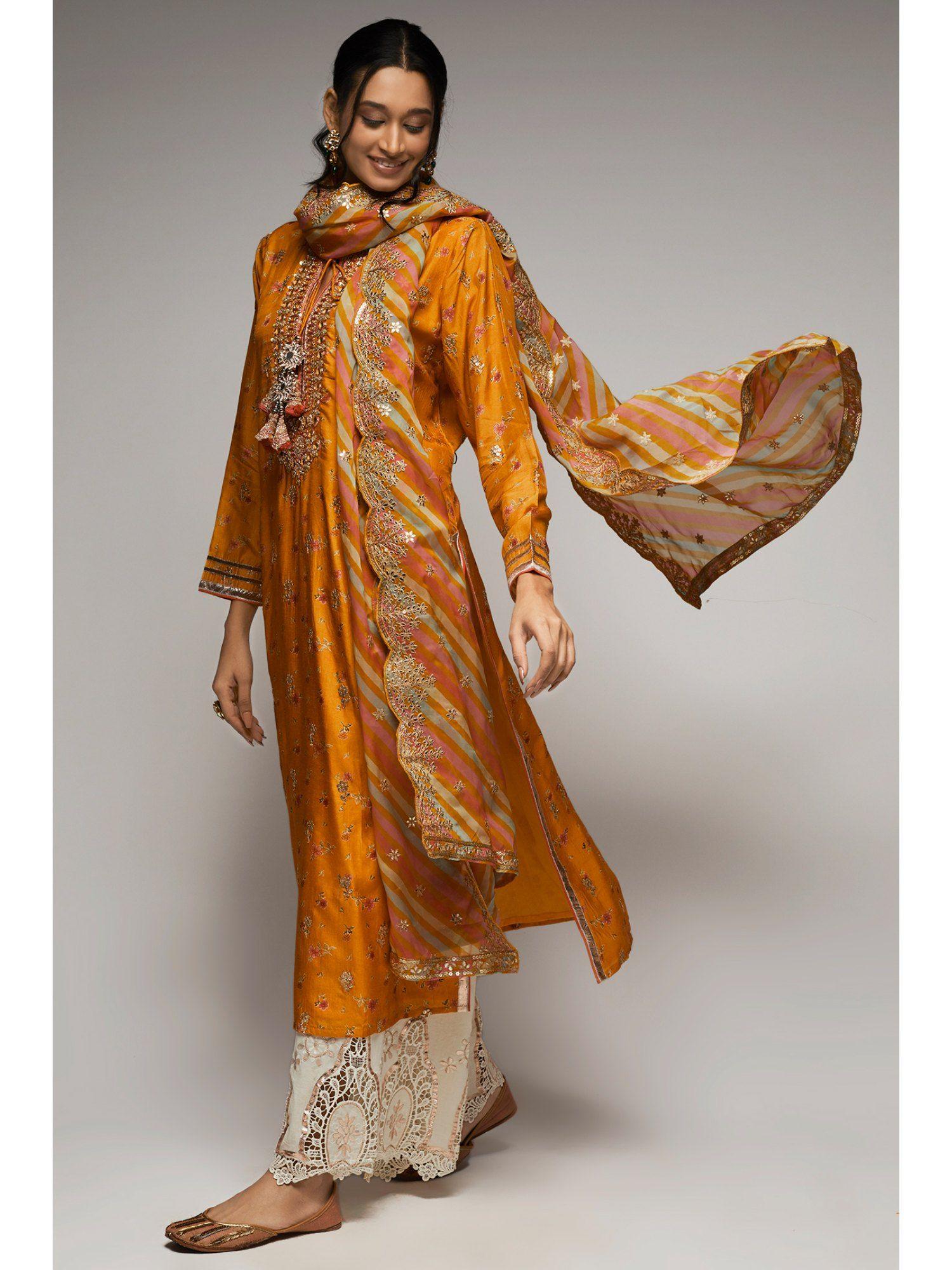 rashida orange tunic