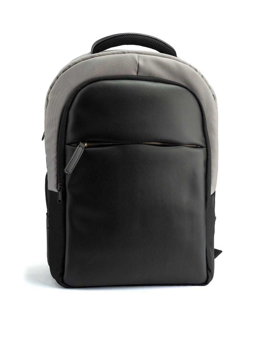 rashki unisex colourblocked backpack with usb charging port