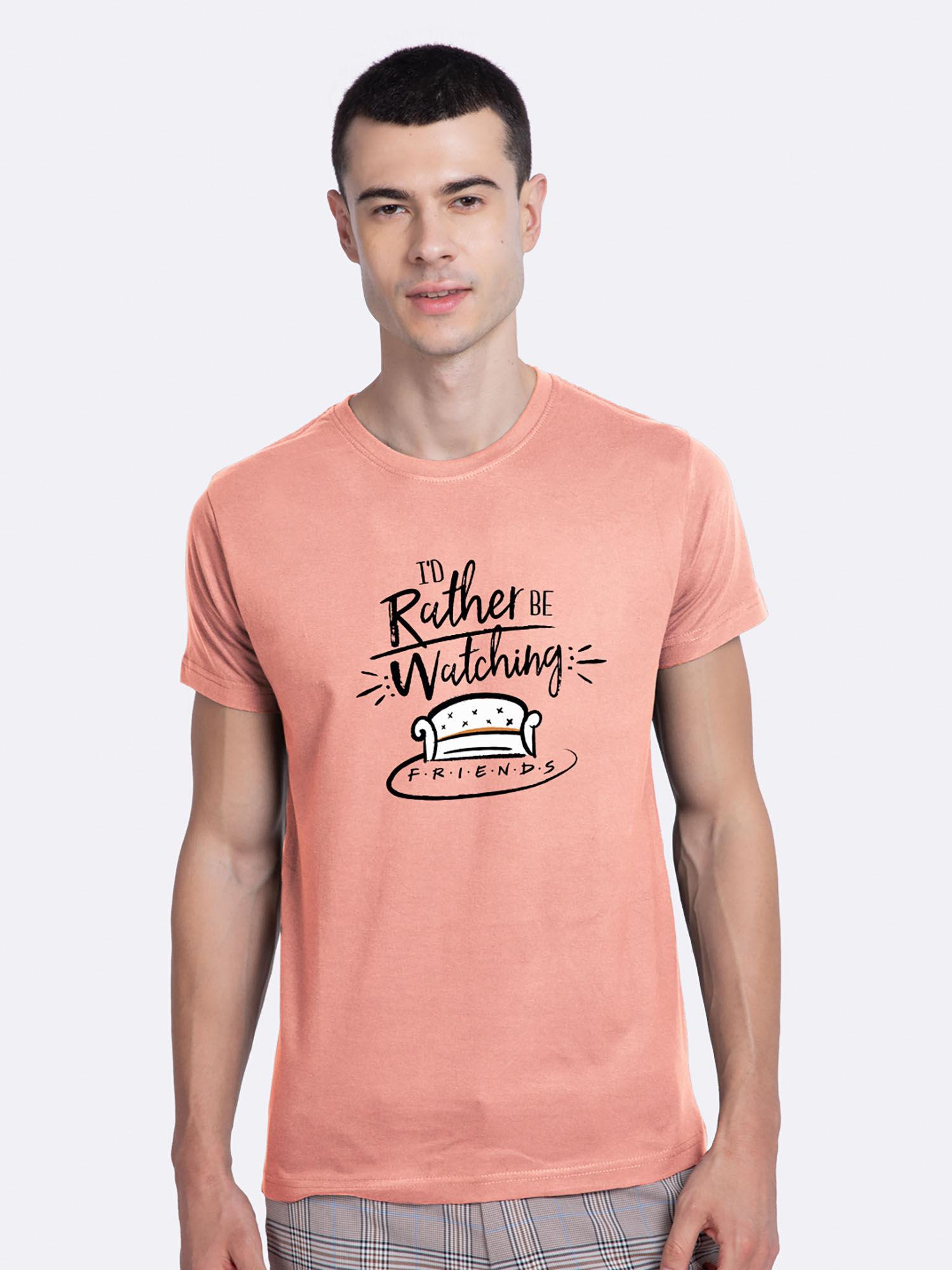 rather be watching friends half sleeve t-shirt