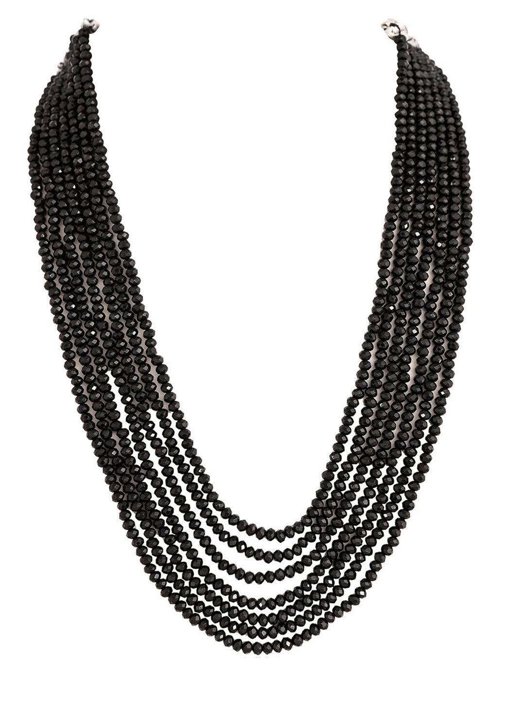 ratnavali jewels onyx layered necklace