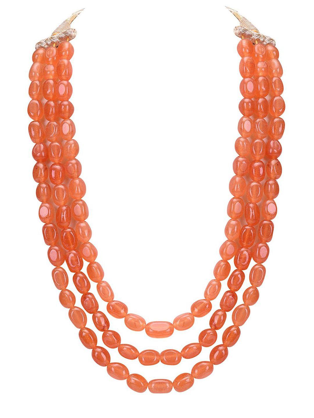 ratnavali jewels quartz-beaded layered necklace