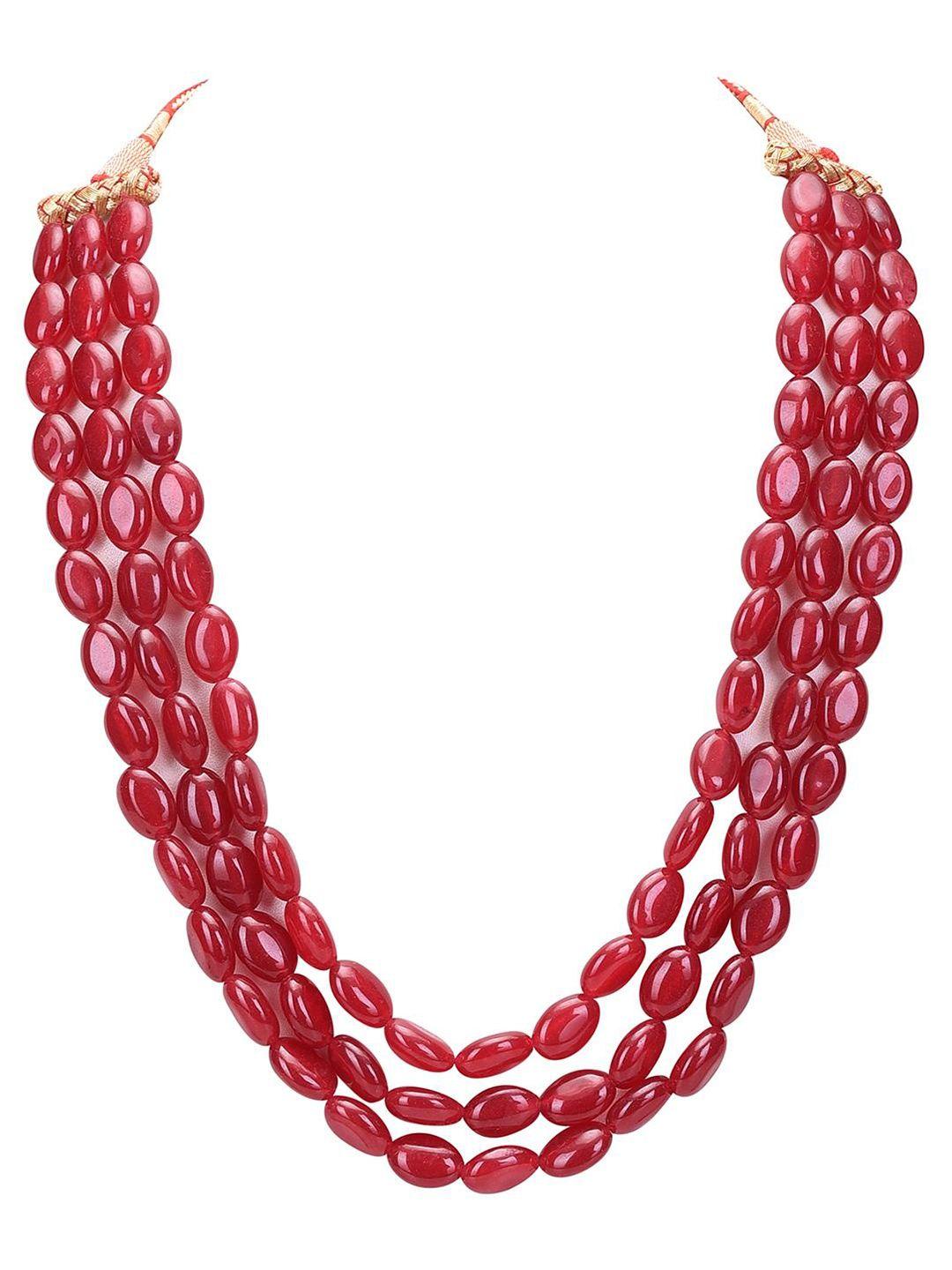 ratnavali jewels quartz layered necklace