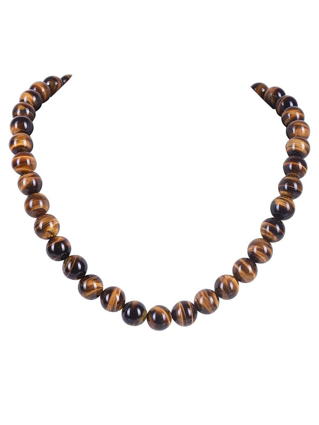 ratnavali jewels tigers eye stones necklace