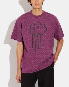 rave cloud organic cotton round-neck t-shirt