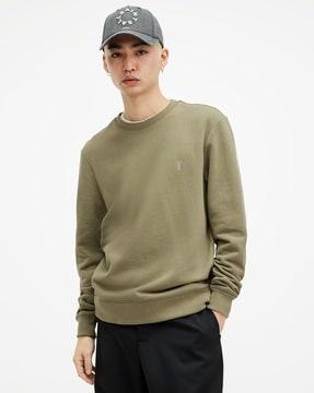 raven cotton slim fit sweatshirt