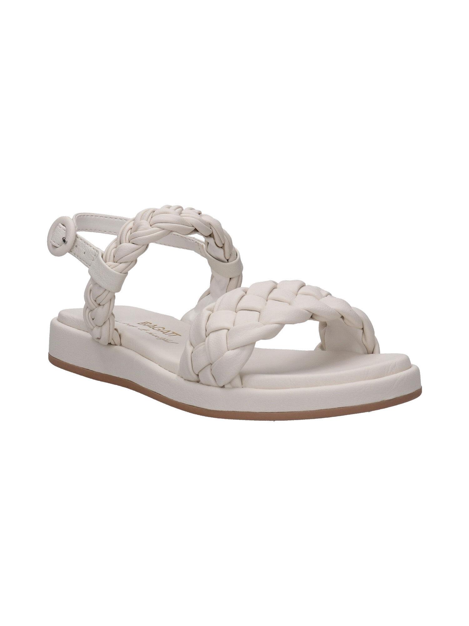 ravenna off white women flat sandals