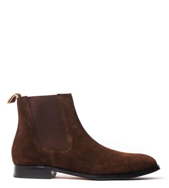 rawls men's dark brown chelsea boots