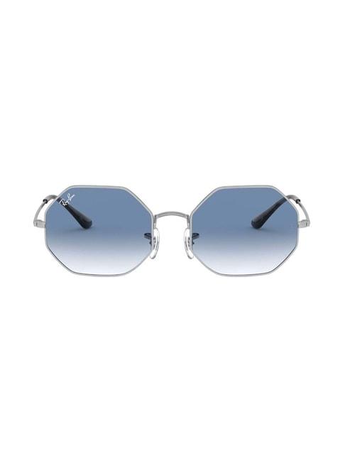 ray-ban 0rb1972 light blue anti-reflective beveled sunglasses - 54 mm