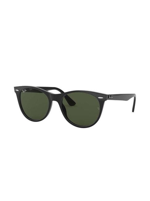 ray-ban 0rb2185 bottle green icons round sunglasses - 55 mm