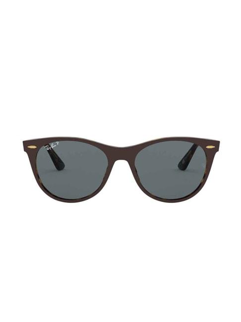 ray-ban 0rb2185 grey round sunglasses - 52 mm