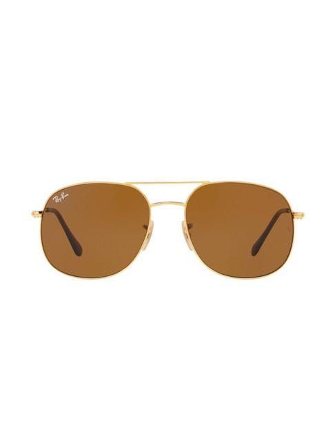 ray-ban 0rb3599i brown icons square sunglasses - 57 mm