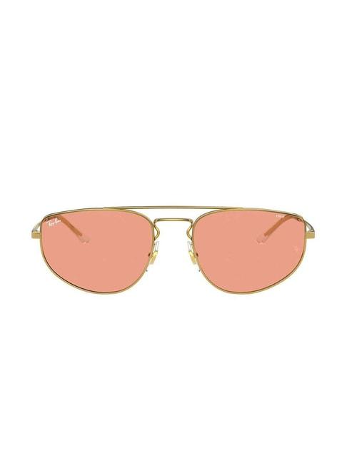 ray-ban 0rb3668 peach youngster rectangular sunglasses - 55 mm