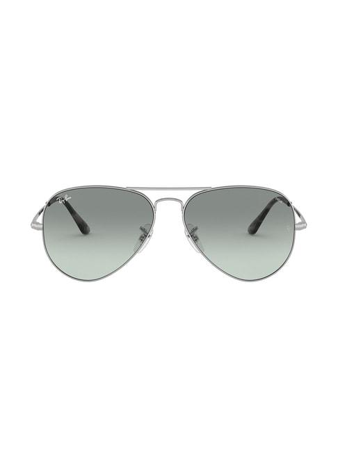 ray-ban 0rb3689 ocean blue icons aviator - 55 mm