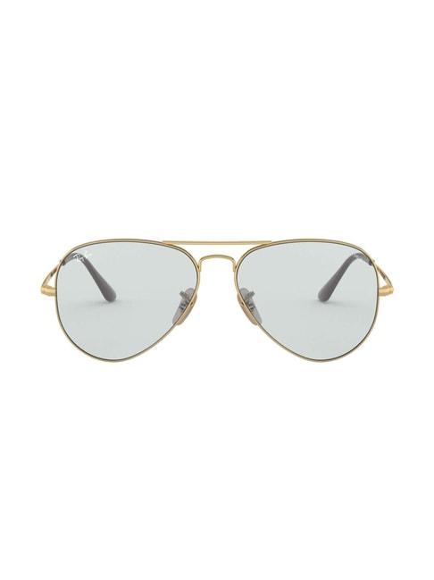 ray-ban 0rb3689 sky blue evolve icons aviator - 58 mm