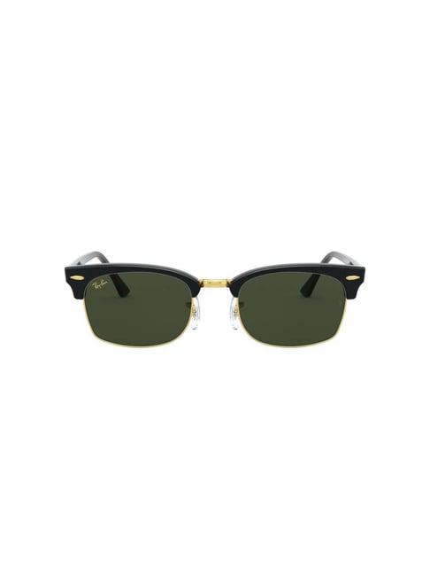 ray-ban 0rb3916 dark green icons clubmaster sunglasses - 52 mm