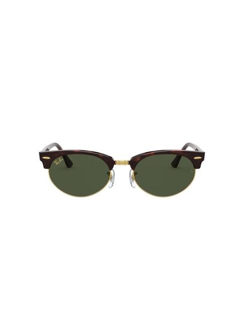 ray-ban 0rb3946 dark green icons clubmaster sunglasses - 52 mm