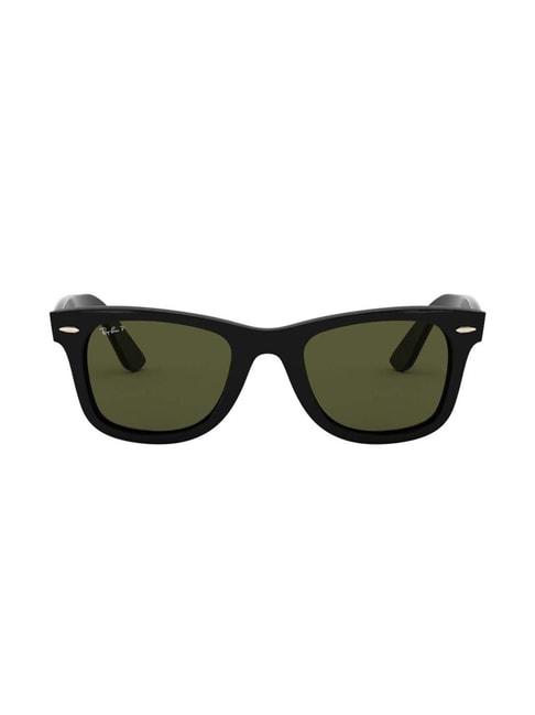 ray-ban 0rb4340 green polarized icons square sunglasses - 50 mm