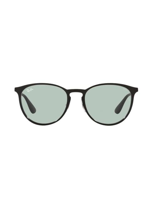 ray-ban 0rb3539 light grey erika metal round sunglasses - 54 mm