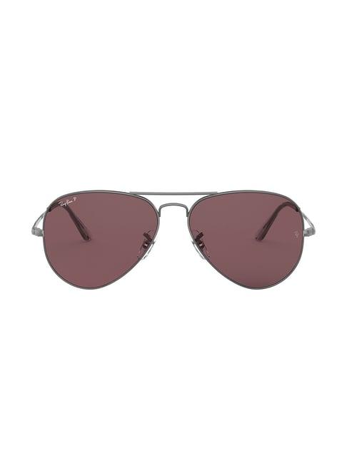 ray-ban 0rb3689 red evolve icons aviator - 55 mm