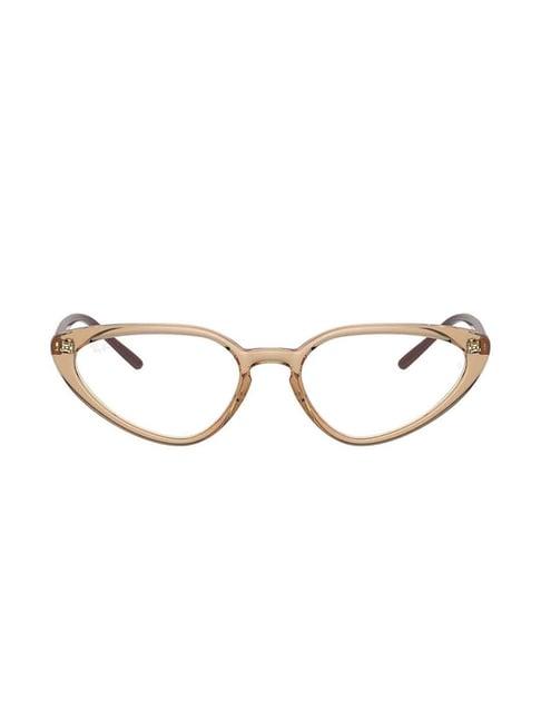 ray-ban 0rx7188 youngster cocoa brown full rim cat eye frame