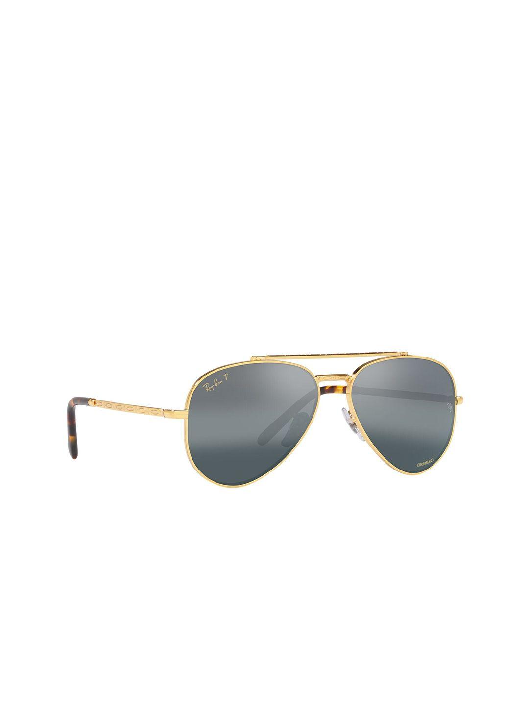 ray-ban aviator sunglasses with polarised lens 8056597665117