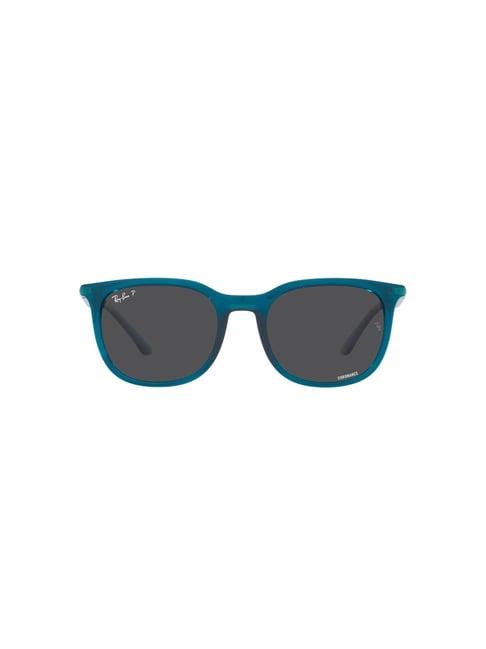 ray-ban grey square polarized unisex sunglasses