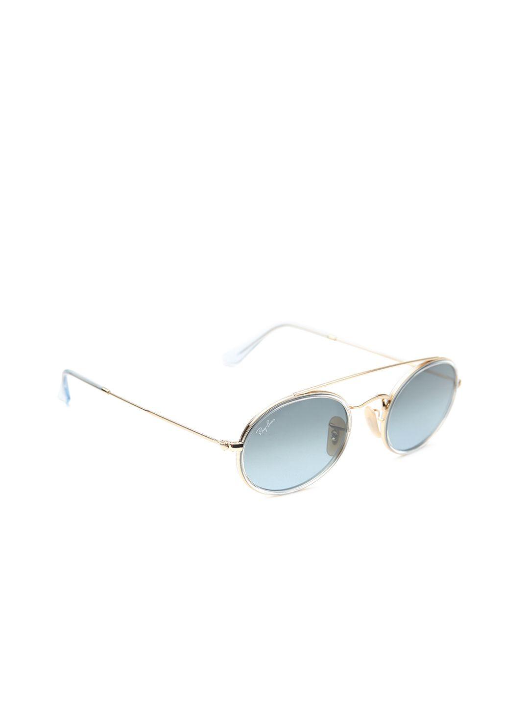 ray-ban unisex oval sunglasses 0rb3847n91233m52