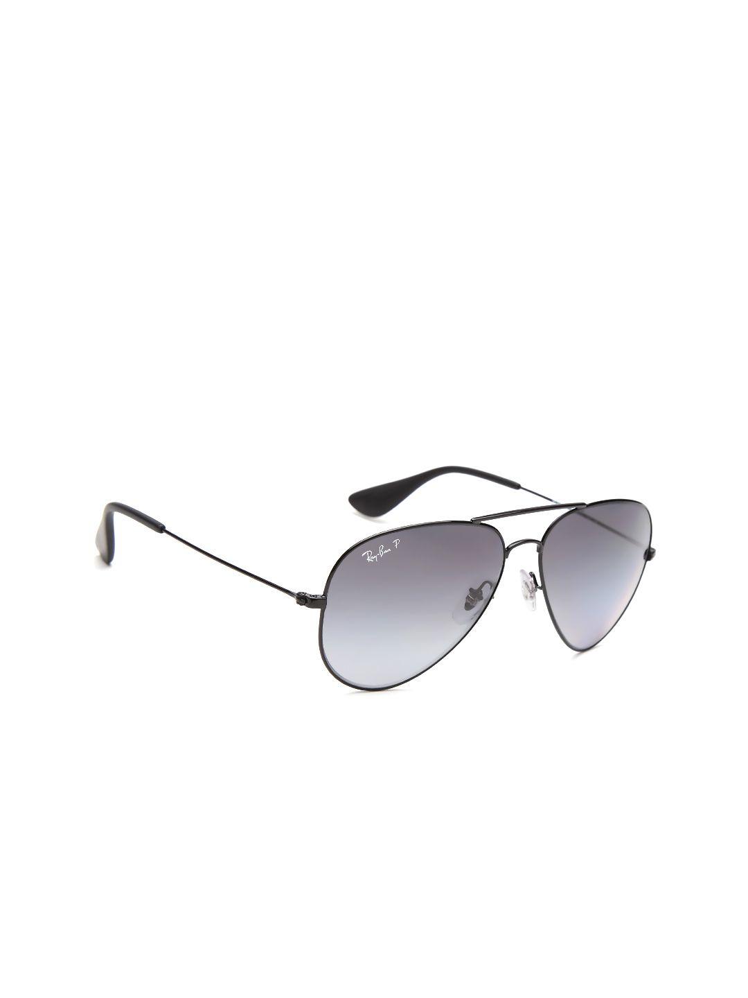 ray-ban unisex polarised aviator sunglasses 0rb3558002/t358