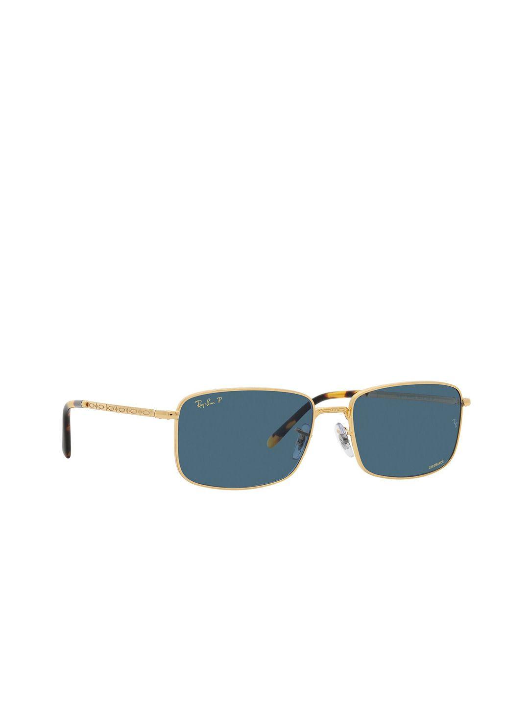 ray-ban unisex rectangle sunglasses with polarised lens 8056597835756