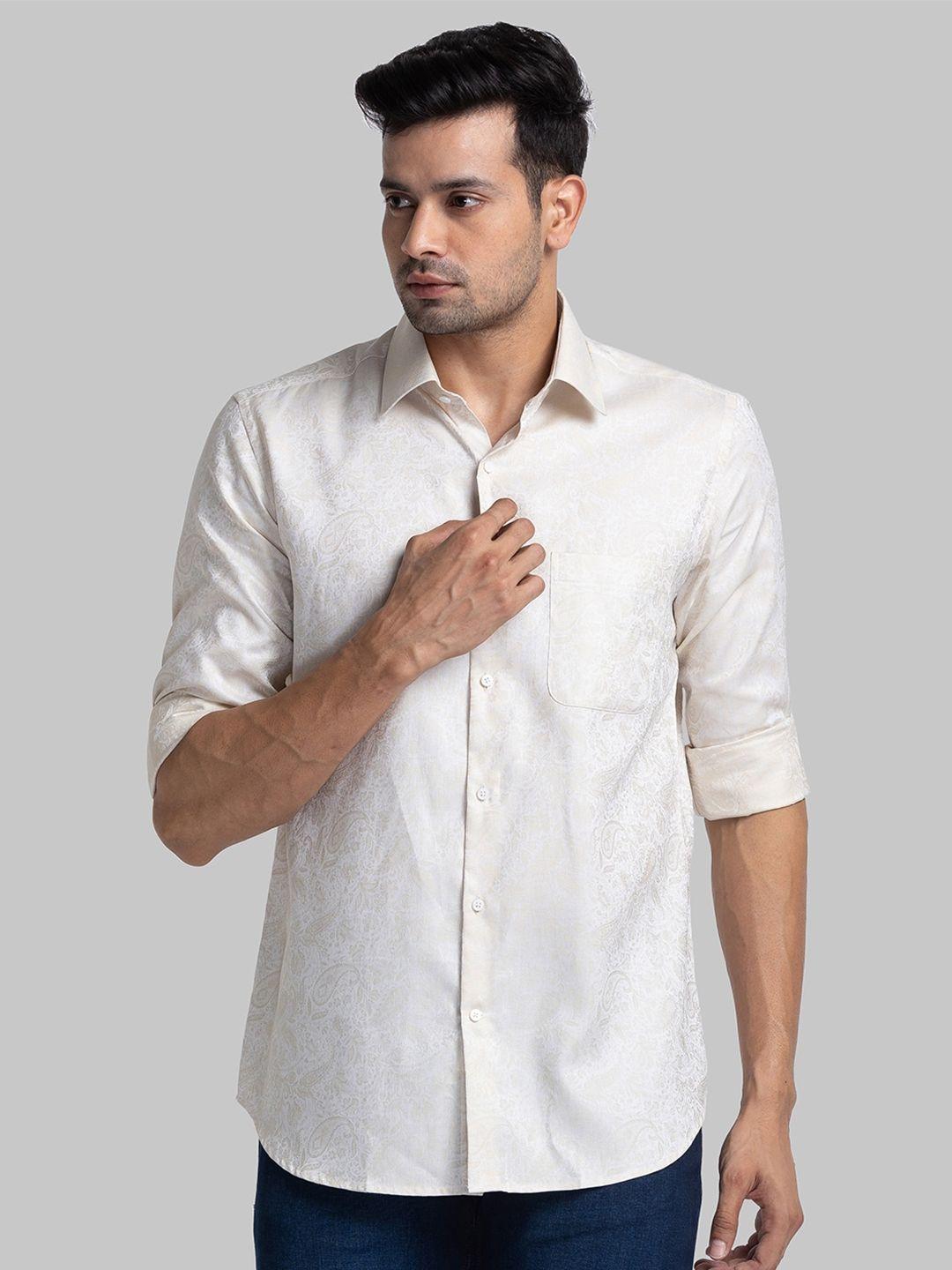 raymond contemporary fit ethnic printed casual shirt