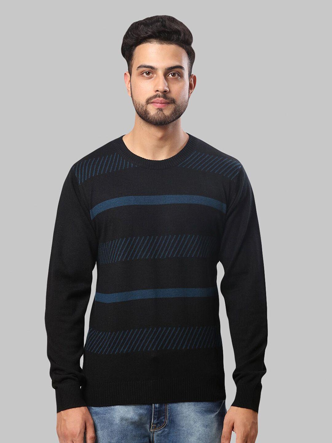 raymond men striped pullover sweater