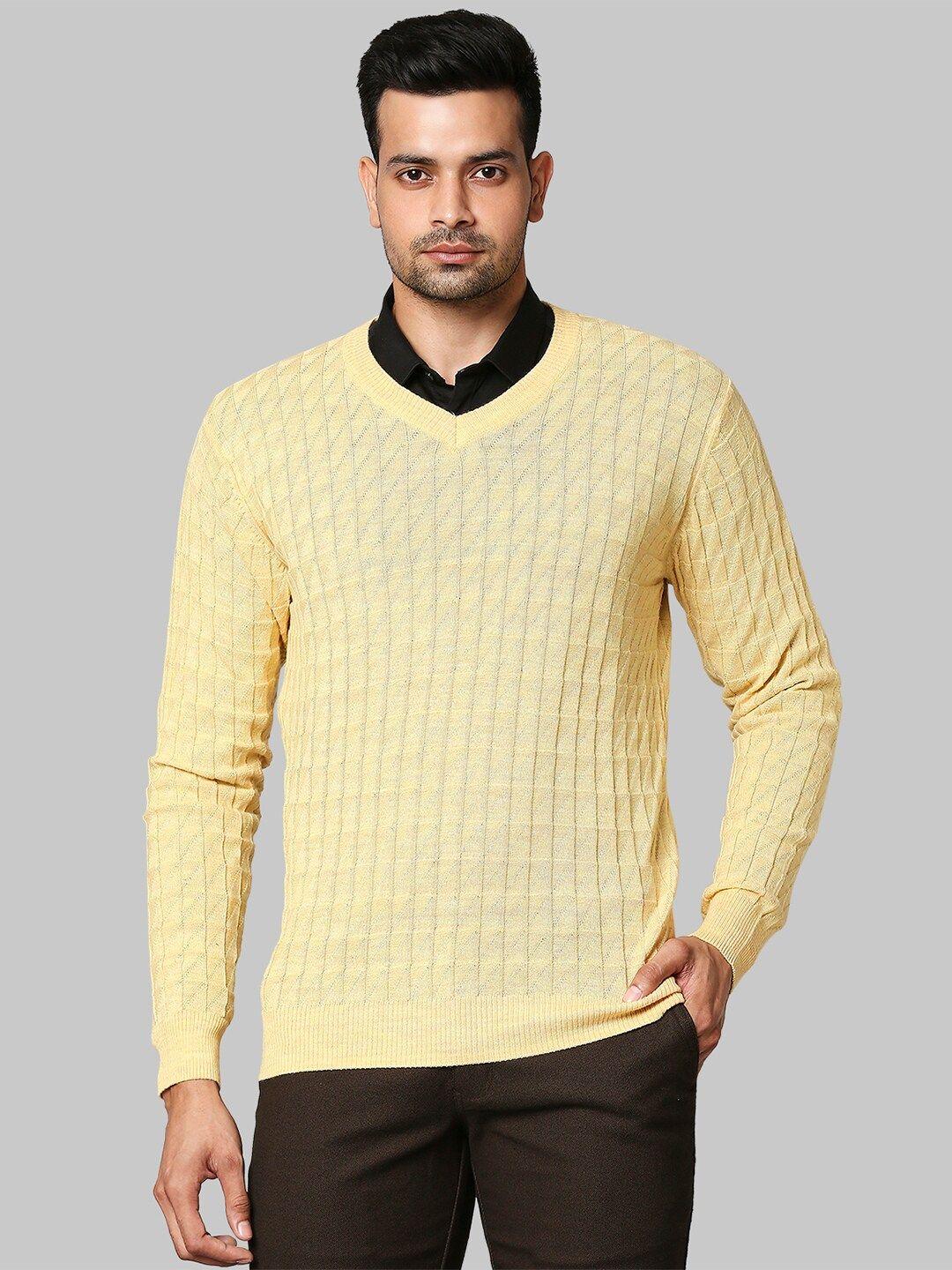raymond men yellow pullover sweater
