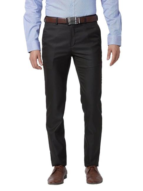 raymond brown classic fit texture trousers