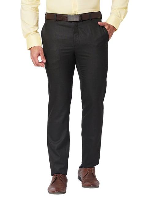 raymond brown classic fit texture trousers