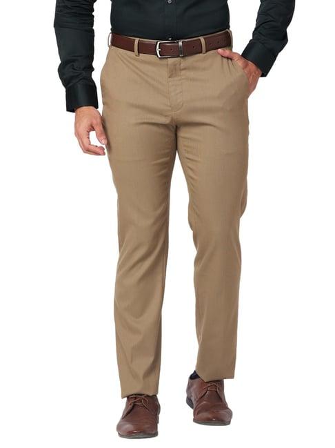 raymond brown classic fit texture trousers