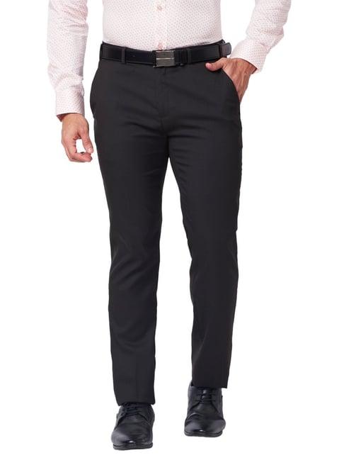 raymond brown classic fit texture trousers