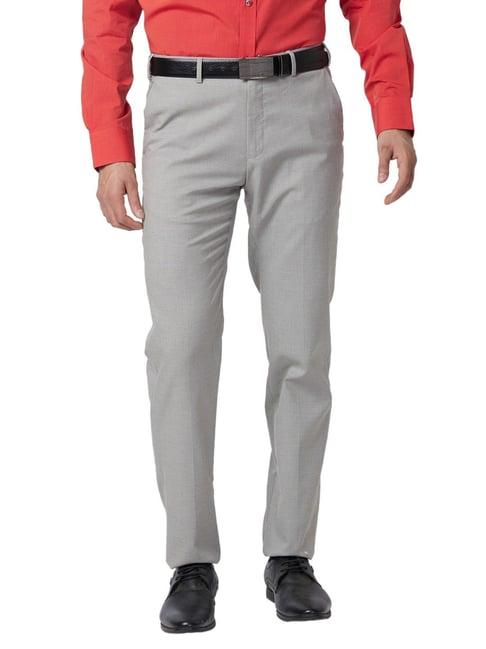 raymond brown classic fit texture trousers