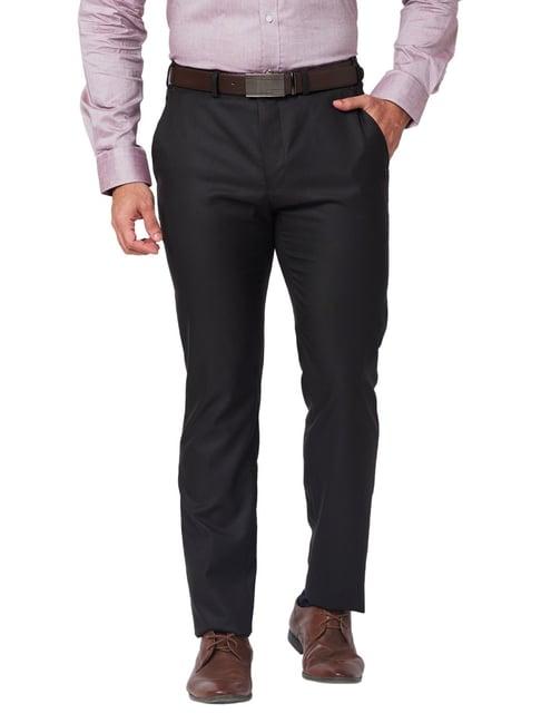 raymond brown classic fit texture trousers