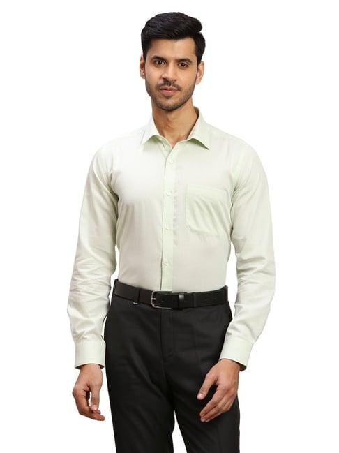 raymond green cotton contemporary fit texture shirt
