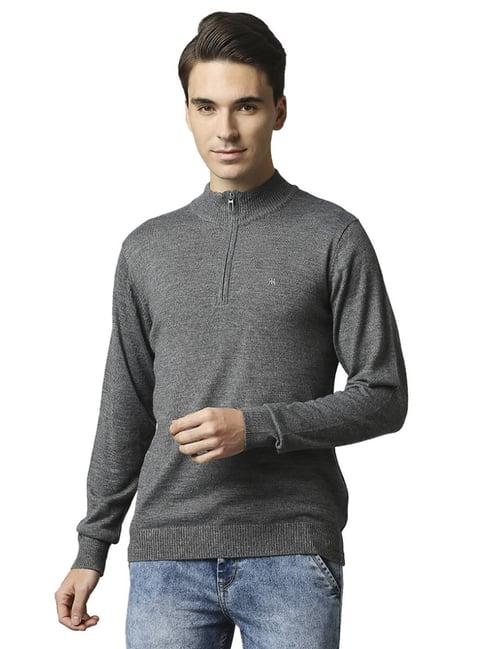 raymond grey  regular fit sweaters