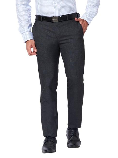 raymond grey classic fit trousers