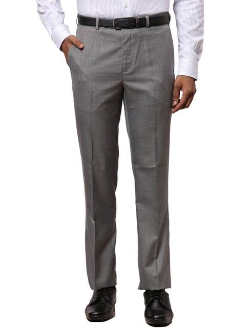 raymond grey contemporary fit trousers