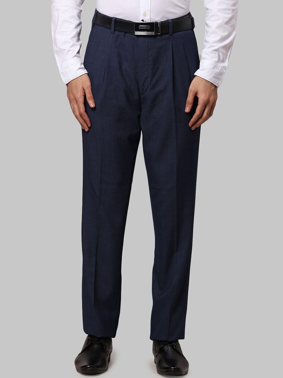 raymond men slim fit formal trousers