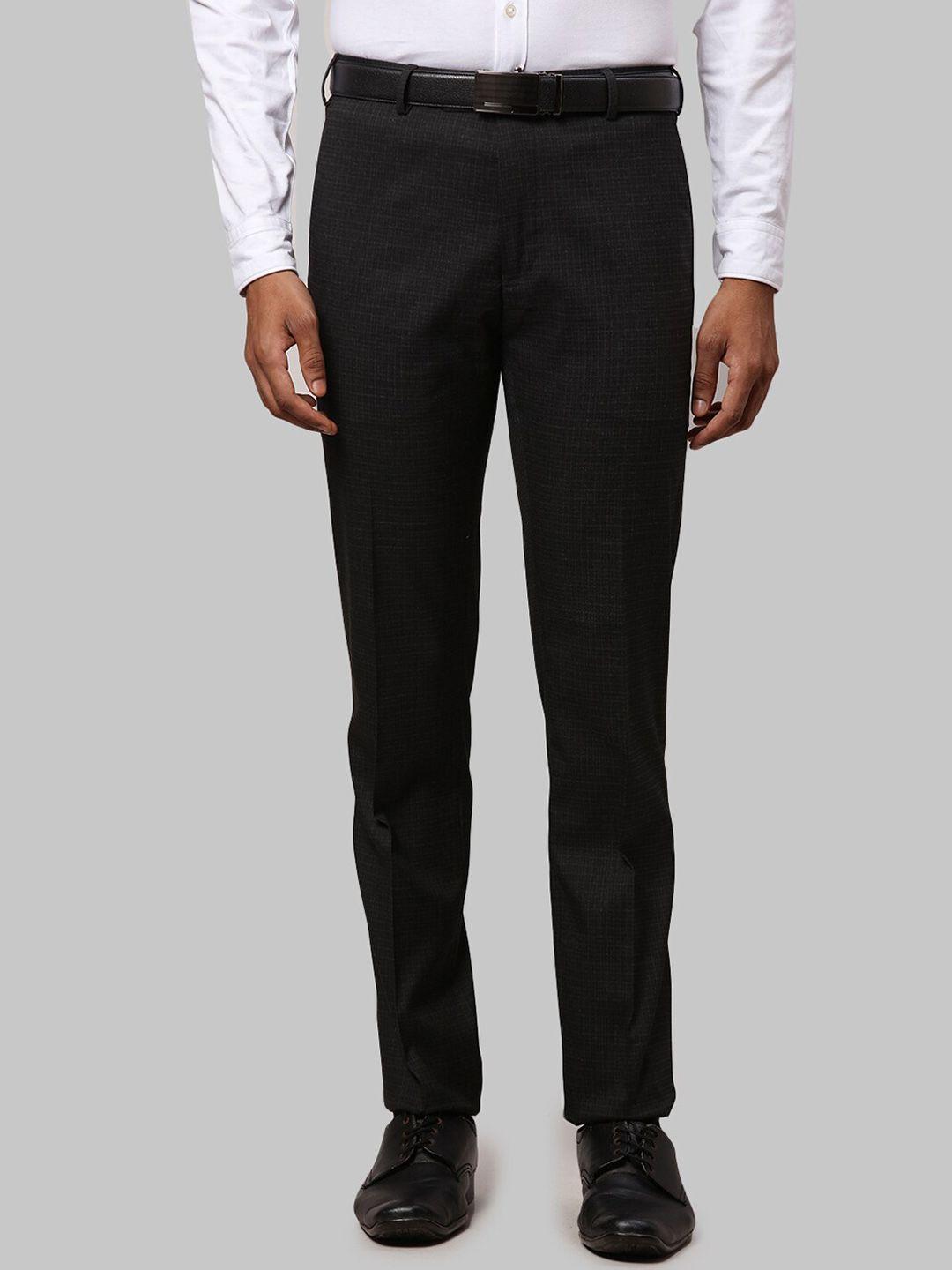 raymond men slim-fit formal trousers