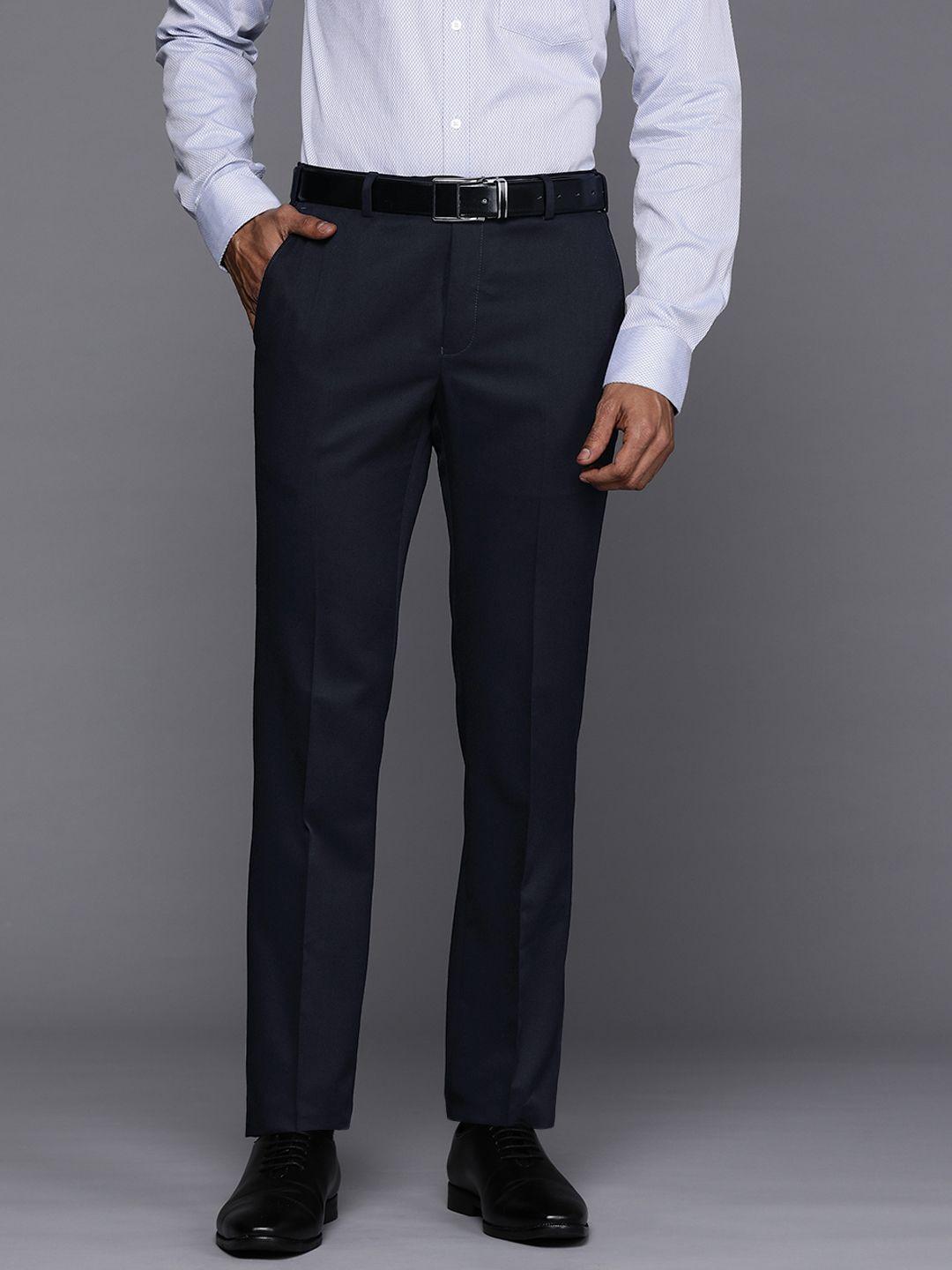 raymond men slim fit formal trousers