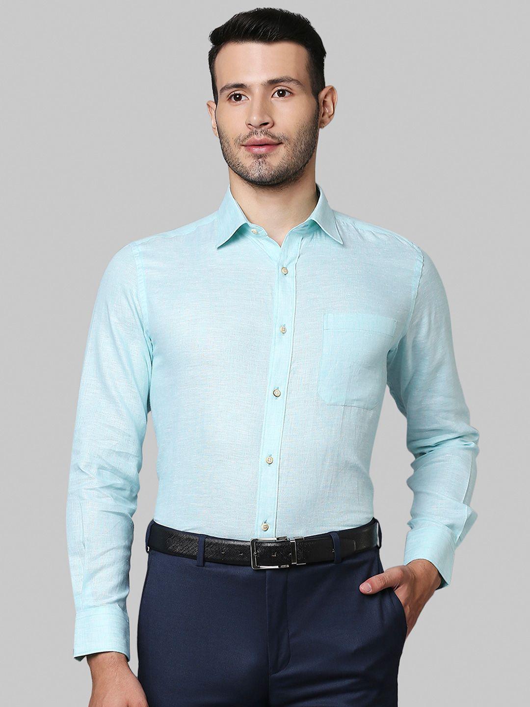 raymond opaque linen formal shirt